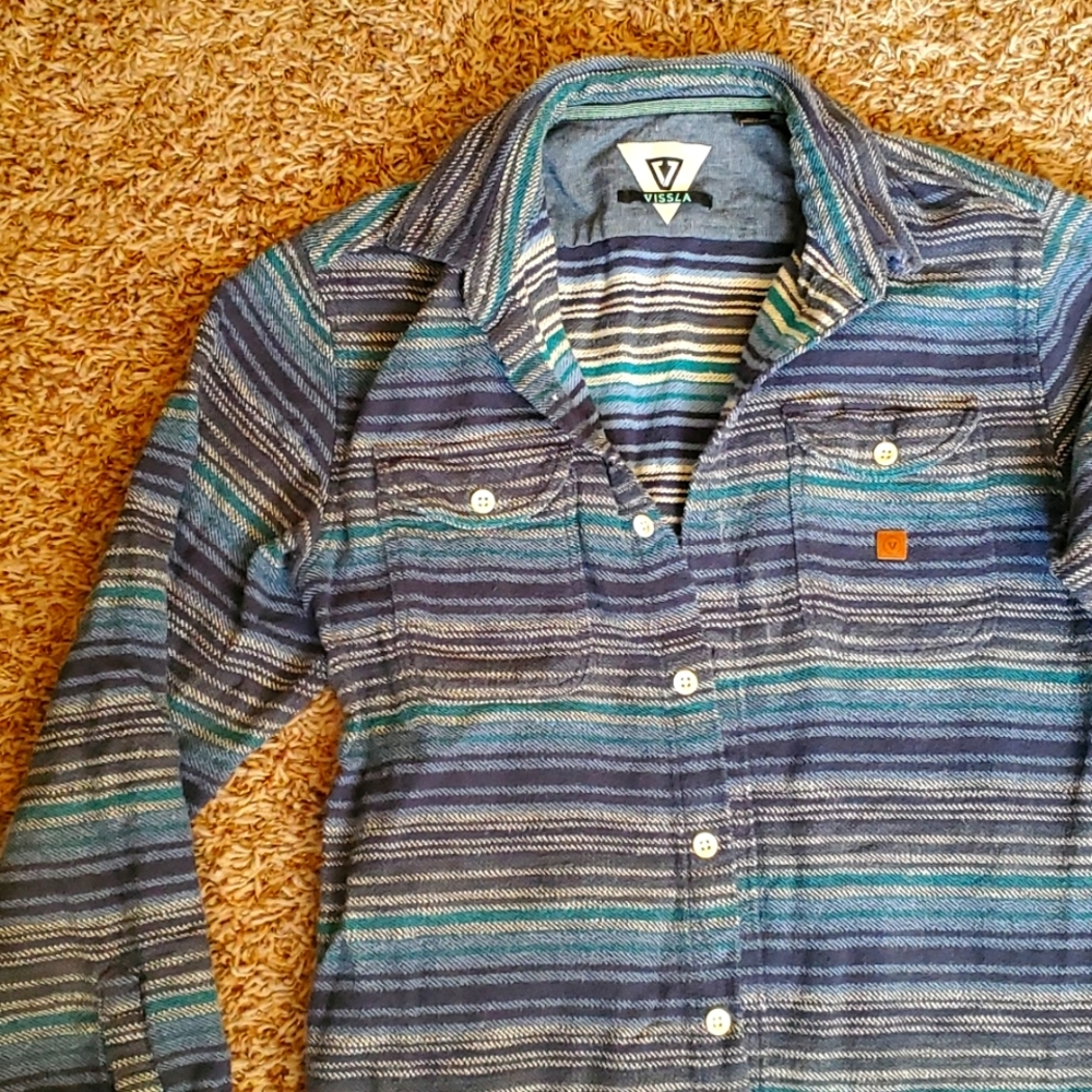 VISSLA Button Up Flannel
